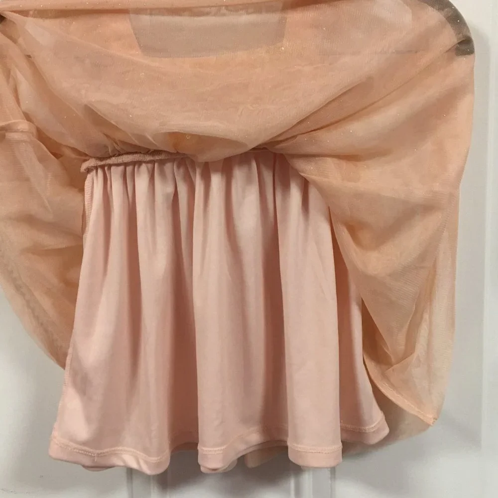 The Children's Place Sleeveless Peach Sparkly Dress - Size 18/24 Mos